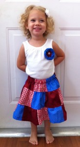 4th of July Patchwork Skirts Tutorial - Our Potluck Family