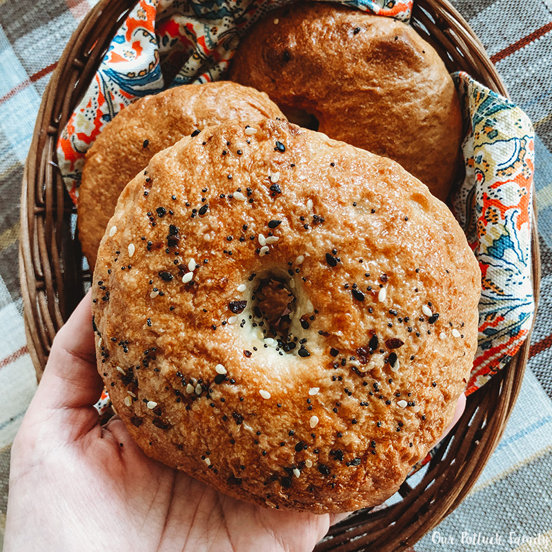 Homemade Bagels Everything