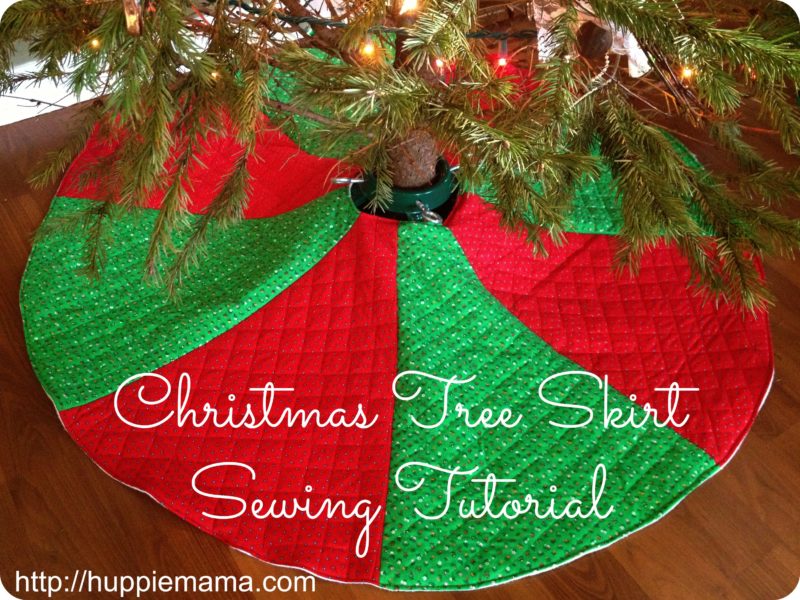 Christmas Tree Skirt Sewing Tutorial Our Potluck Family