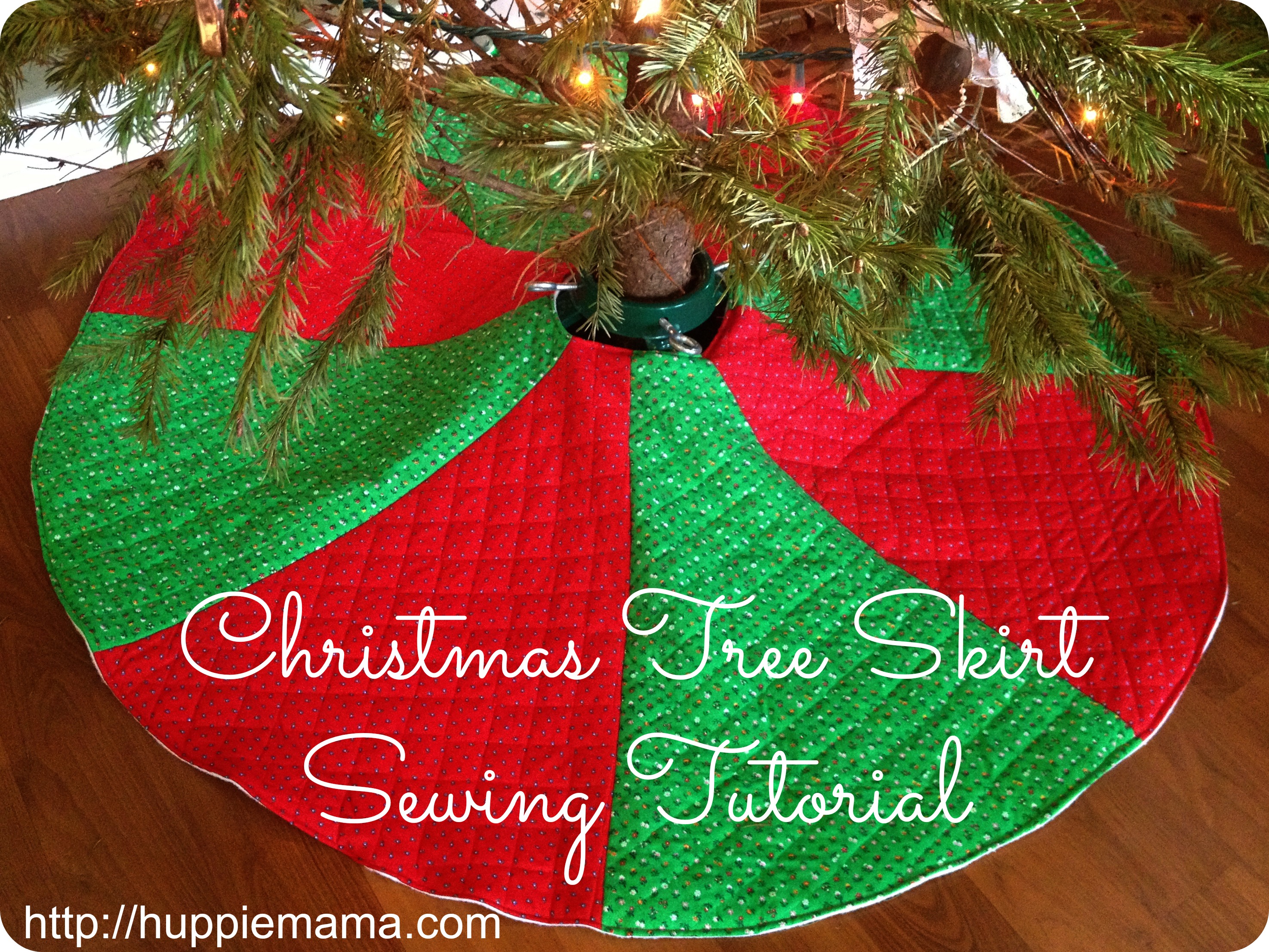 Christmas Tree Skirt Sewing Tutorial - Our Potluck Family