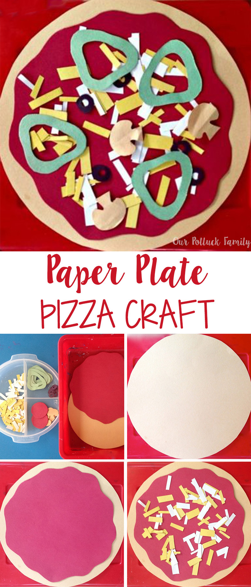 Kids Food Craft: Paper Pizza - Our Potluck Family
