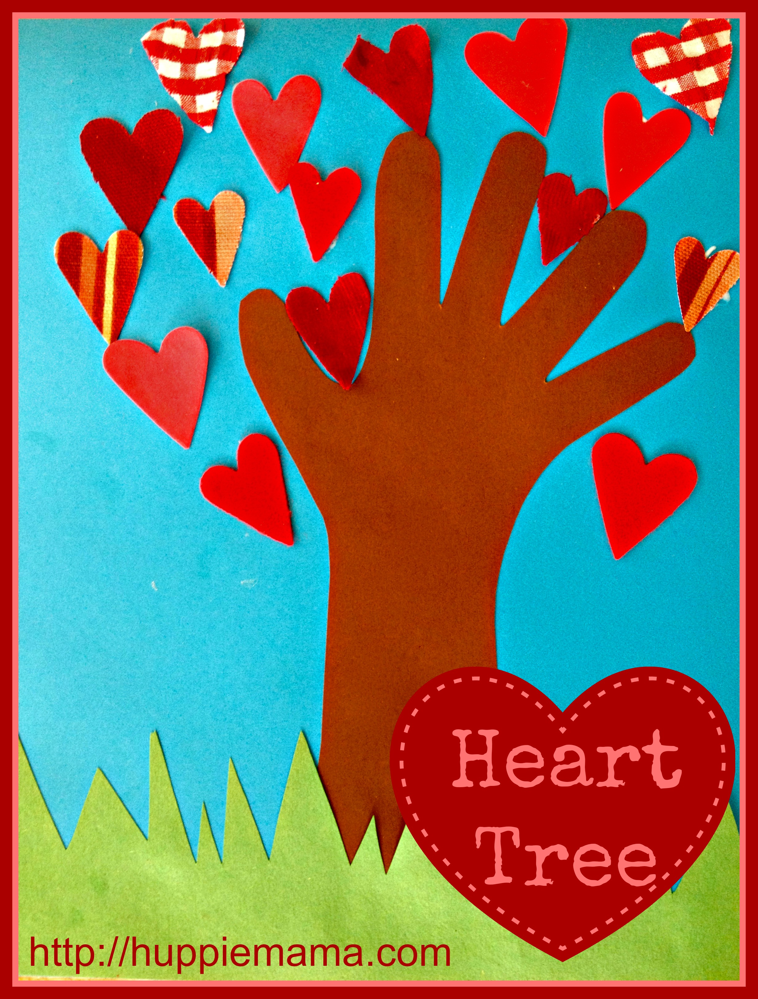 Valentine's Day Tree with store hearts