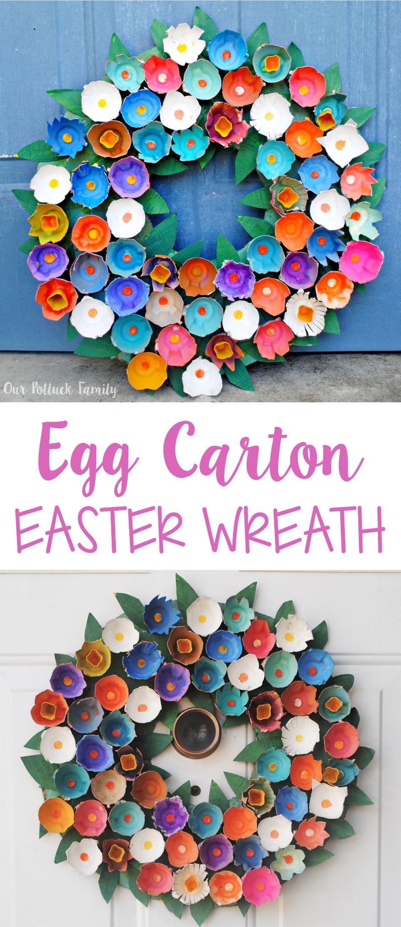 Egg Carton Flowers Craft - Our Kid Things