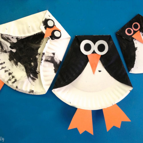 Paper Plate Penguin - Our Potluck Family