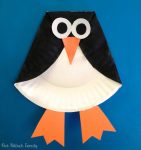 Paper Plate Penguin - Our Potluck Family