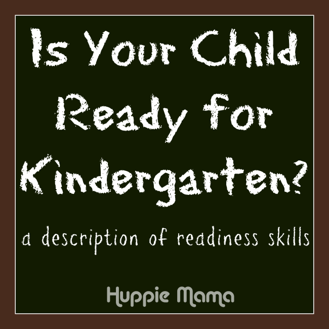 Is your child ready for Kindergarten? - Our Potluck Family