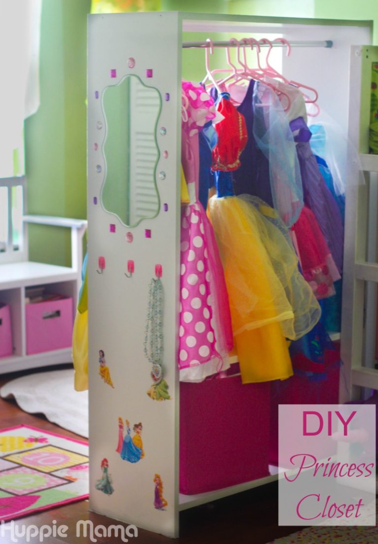 DIY Closet for Princess Costumes - Our Potluck Family