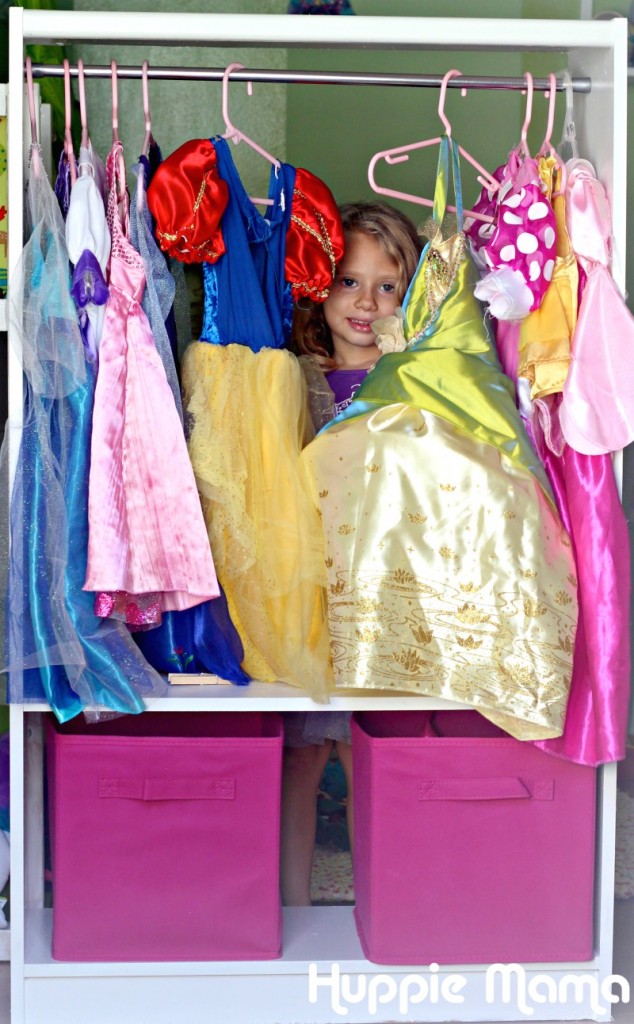 DIY Closet for Princess Costumes - Our Potluck Family