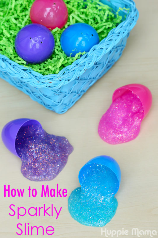 How to Make Sparkly Slime - Our Potluck Family