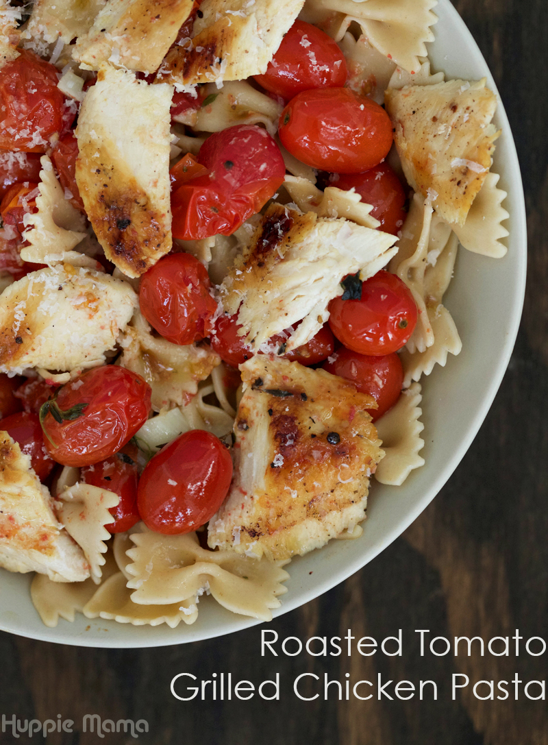 Roasted Tomato Grilled Chicken Pasta - Our Potluck Family