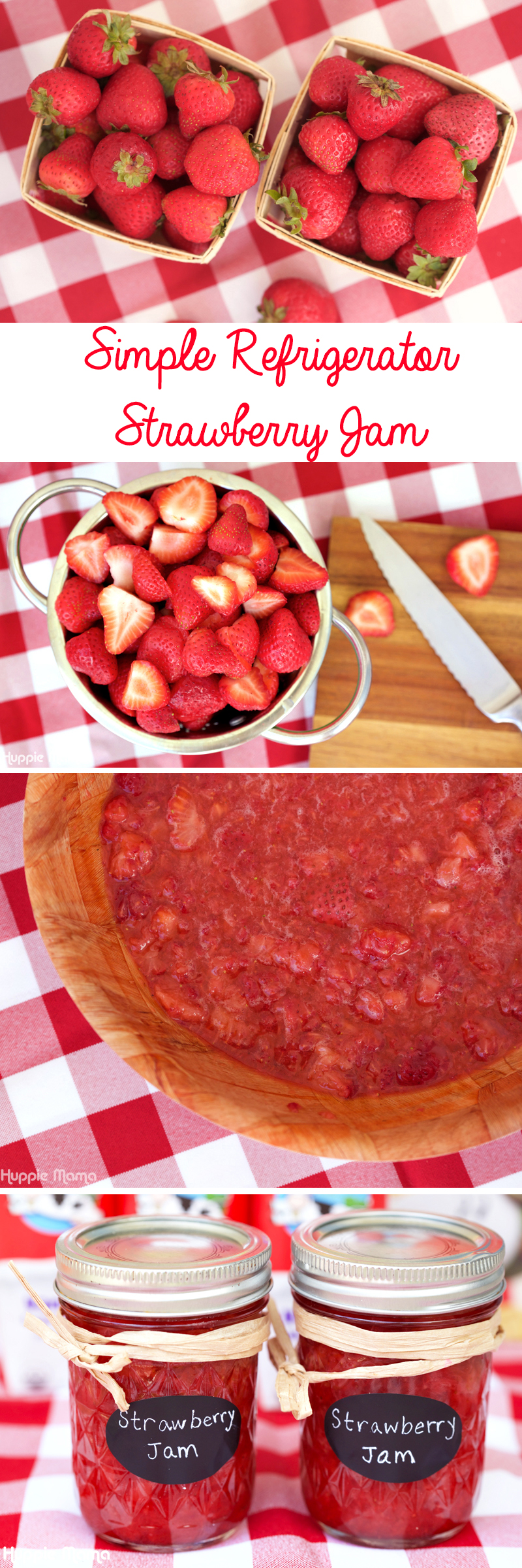 Simple Refrigerator Strawberry Jam Our Potluck Family