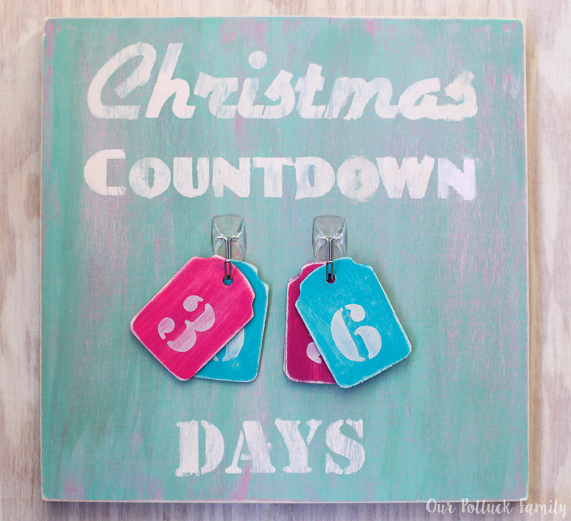 Vintage Christmas Countdown Calendar Our Potluck Family