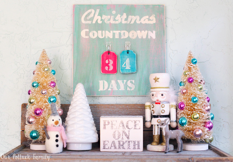 Vintage Christmas Countdown Calendar Our Potluck Family