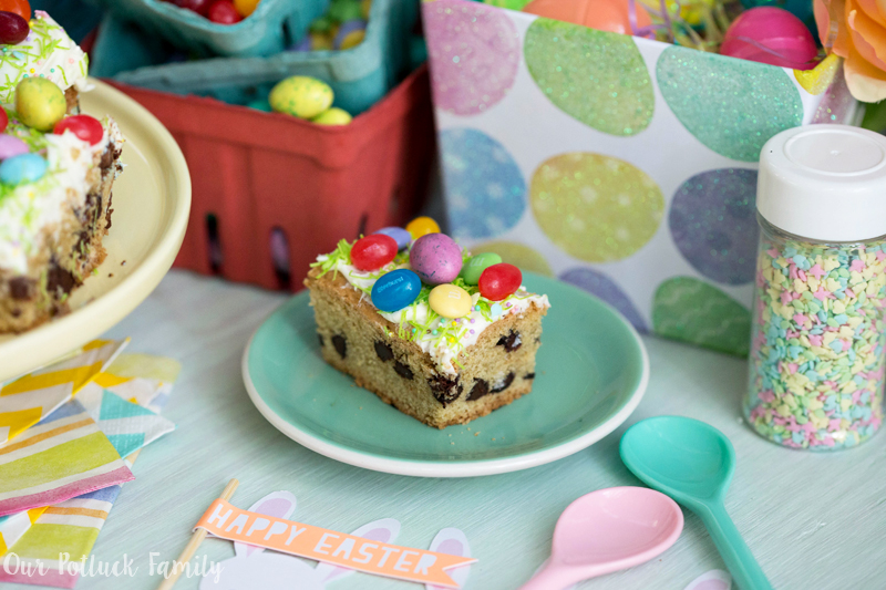 Springtime Candy Blondies - Our Potluck Family