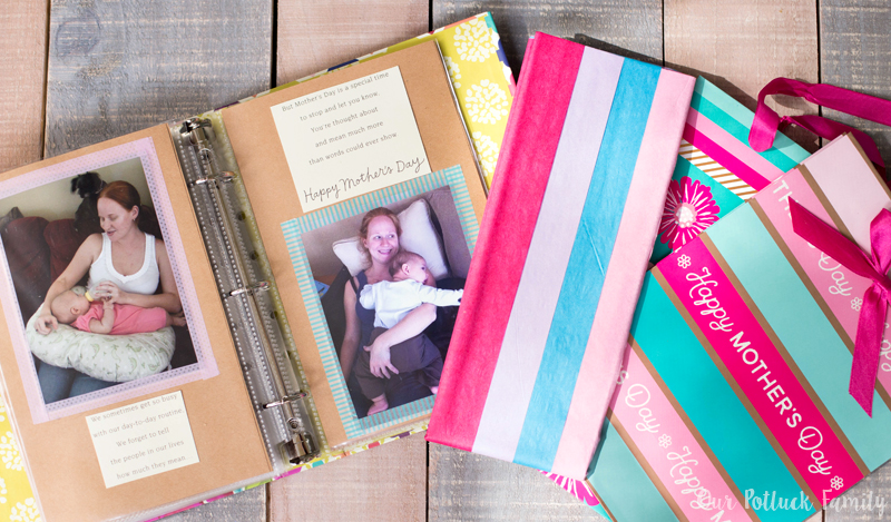 Mother's Day Scrapbook for a Special Aunt - Our Potluck Family