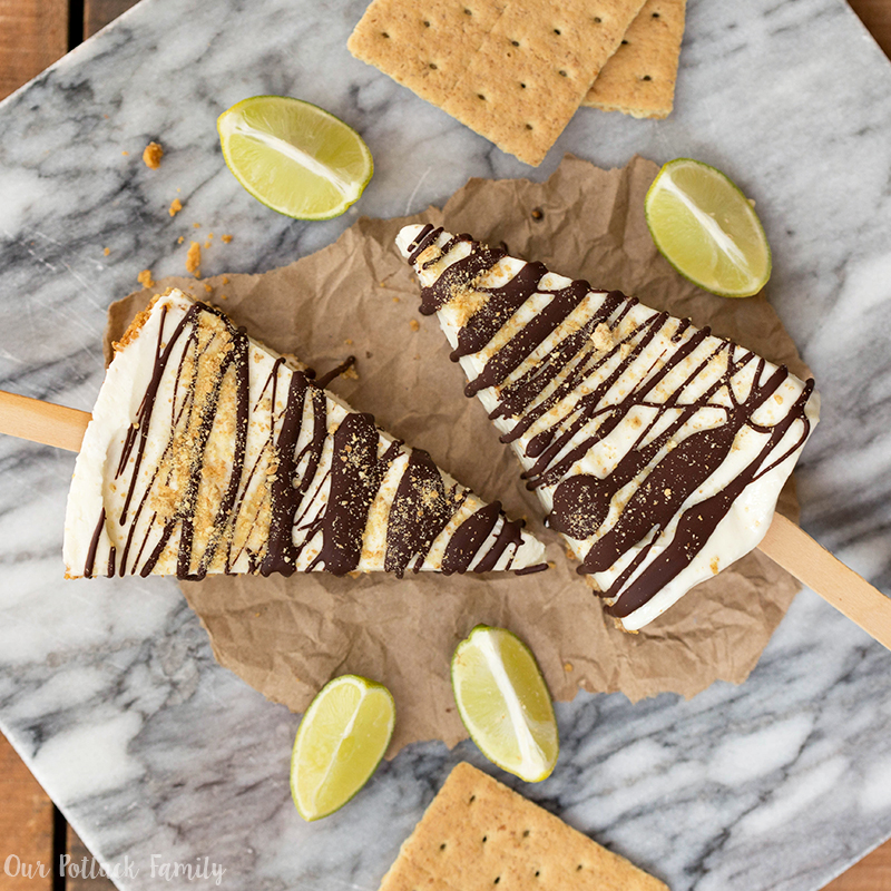 Chocolate-Covered Frozen Key Lime Pie on a Stick - Our ...