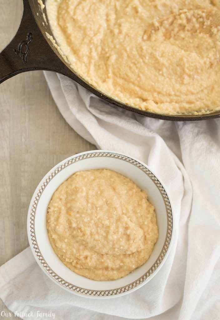 The Best Cheesy Grits - Our Potluck Family