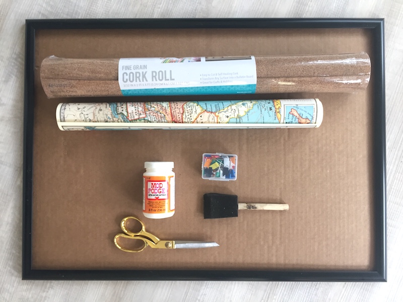 DIY: Map Covered Pencil Holder
