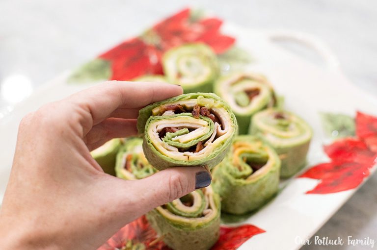 Turkey, Bacon, & Avocado Pinwheel Sandwiches Our Potluck Family