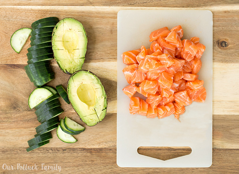 Spicy Salmon Sushi Bowl - Our Potluck Family