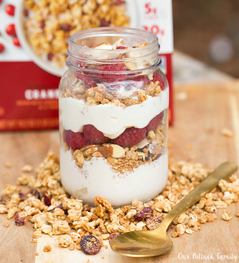 Pre-workout Parfait Recipe with cereal