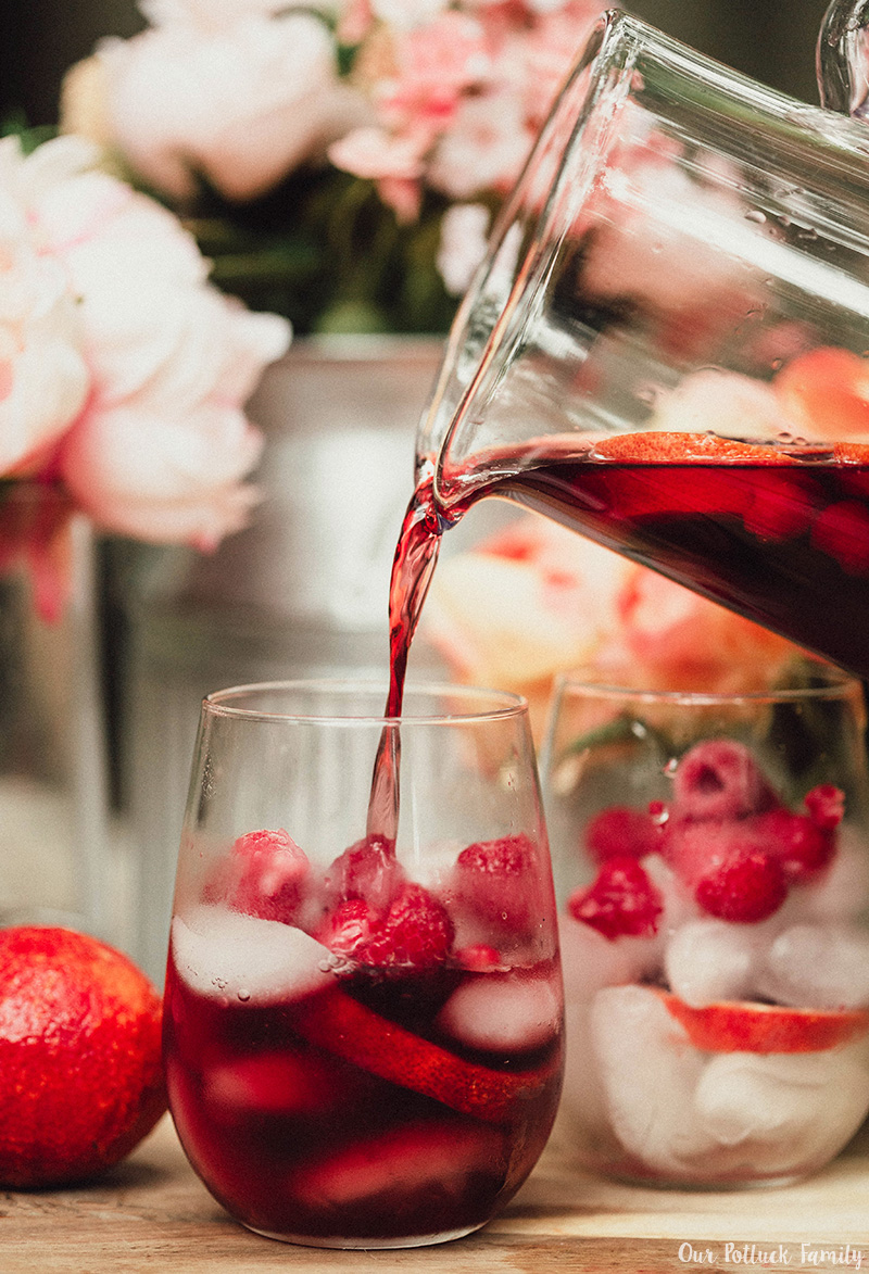 Blood Orange Red Wine Sangria - Our Potluck Family