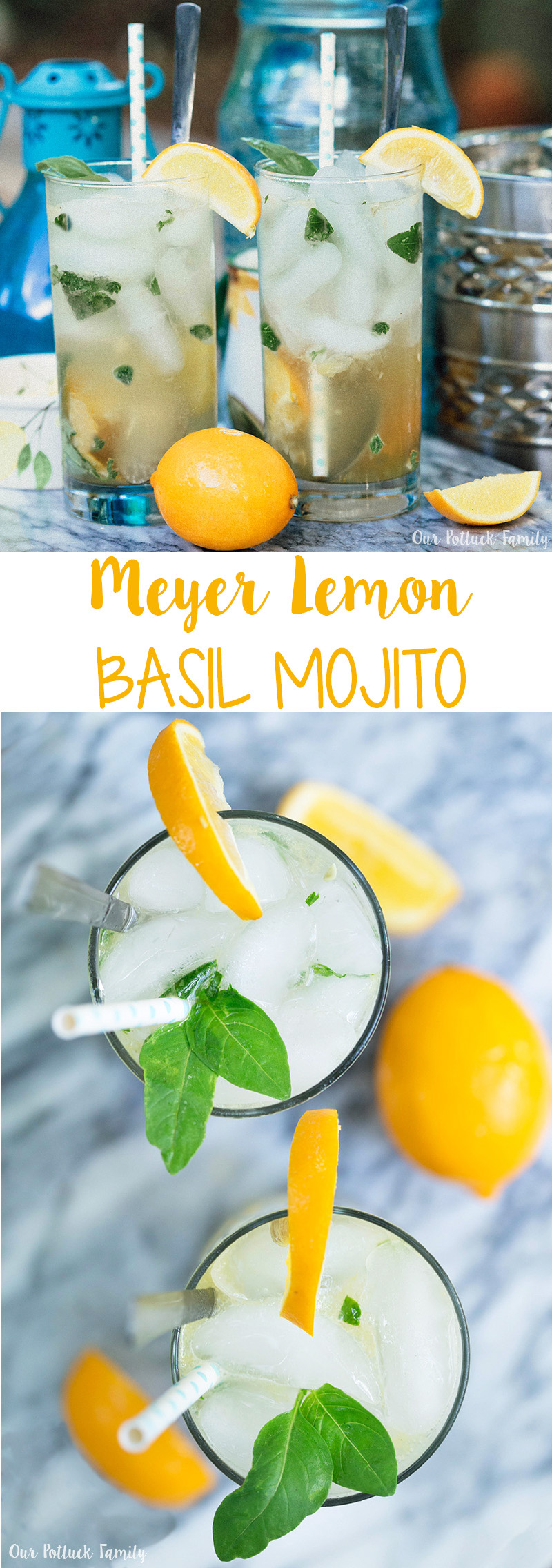 Meyer Lemon Basil Mojito