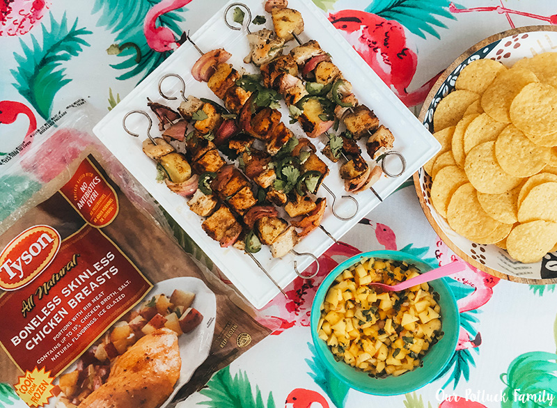 Tropical Party Chicken Skewers