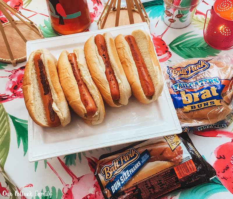 Tropical Party Hot Dogs
