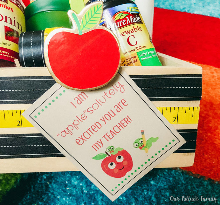 Back-to-School Teacher Gift Basket - Our Potluck Family