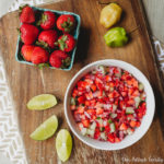 Strawberry Habañero Salsa chopped