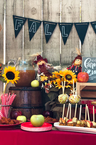 Fall Apple Party tablescape