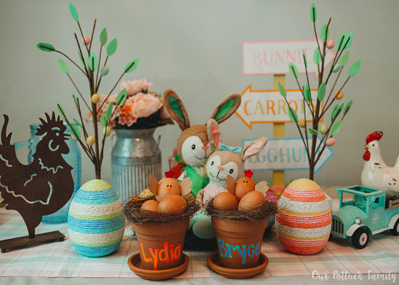 Chicken Nest Easter Egg Craft pots