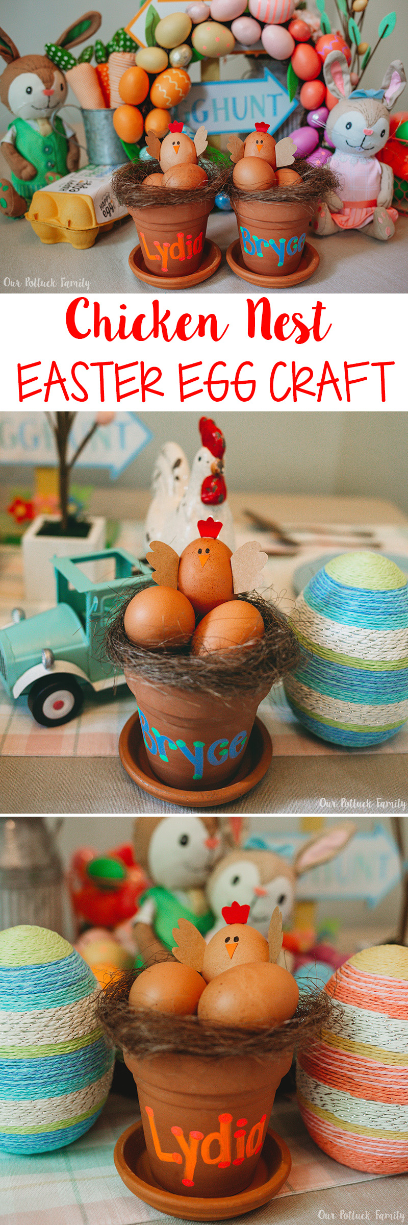 Chicken Nest Easter Egg Craft