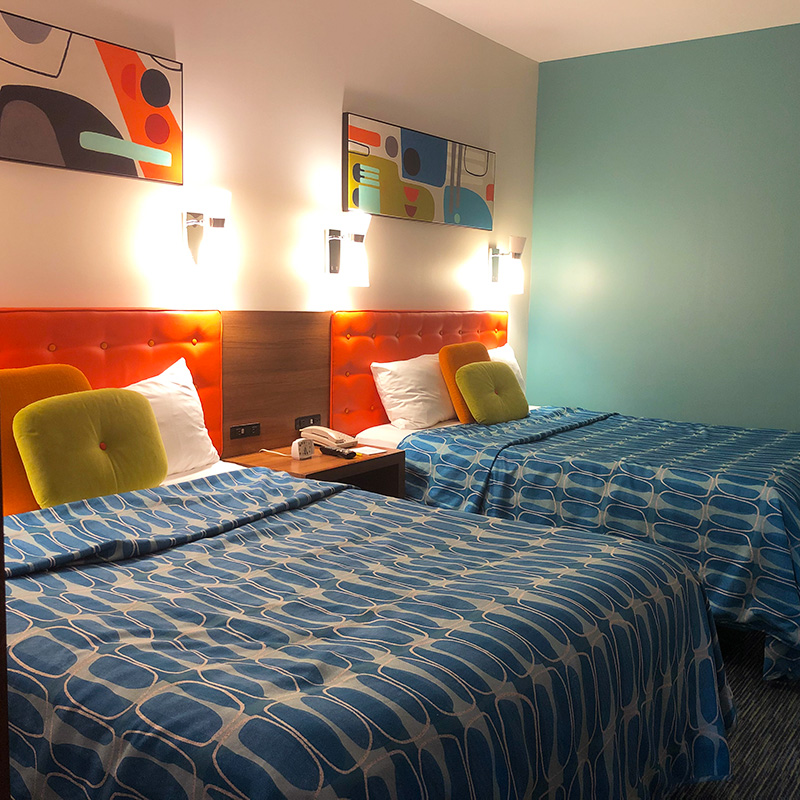 Universal Studios Cabana Bay Beach Resort bedroom