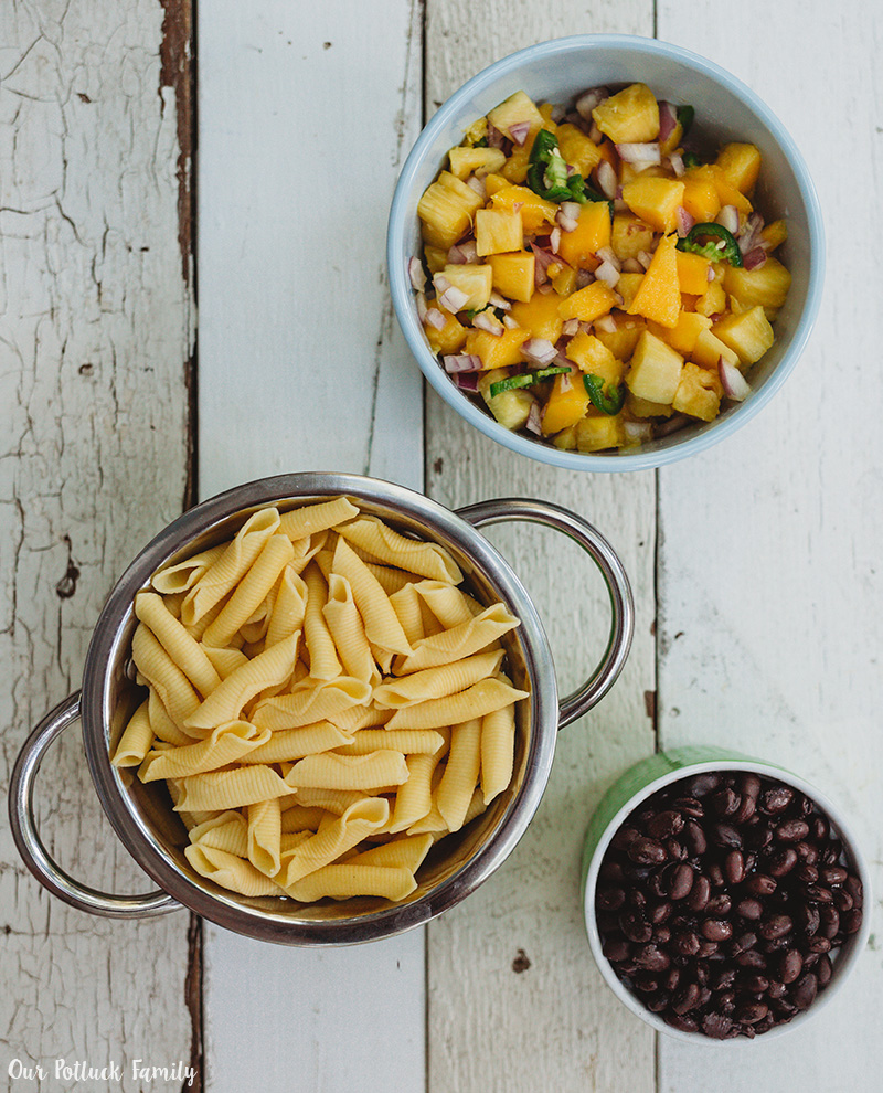 Tropical Pasta Salad cooked