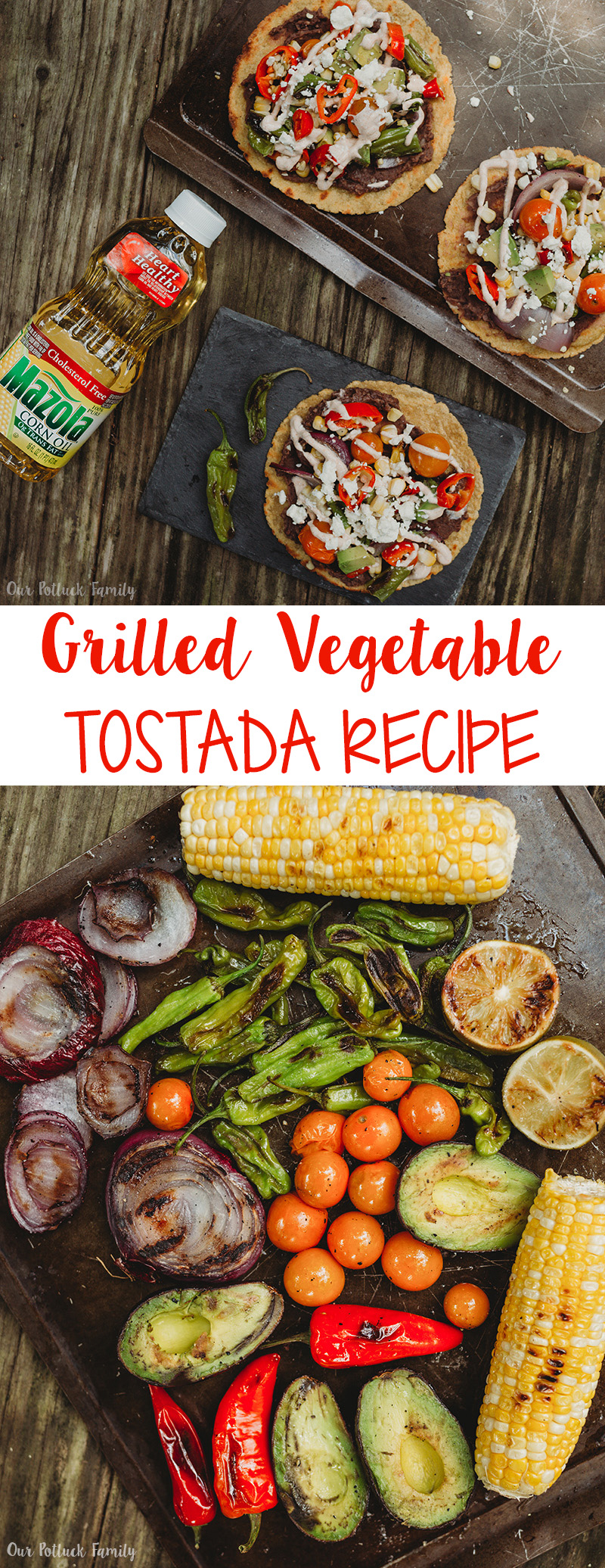 Grilled Vegetable Tostada