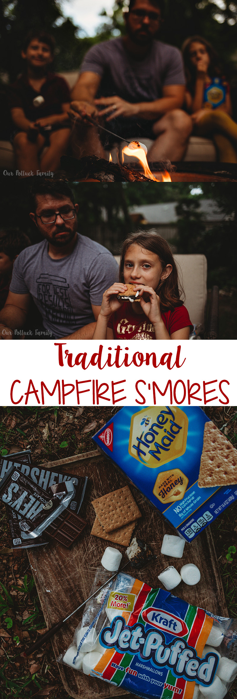 Traditional Campfire S'mores