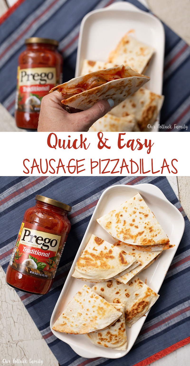 Quick & Easy Sausage Pizzadillas